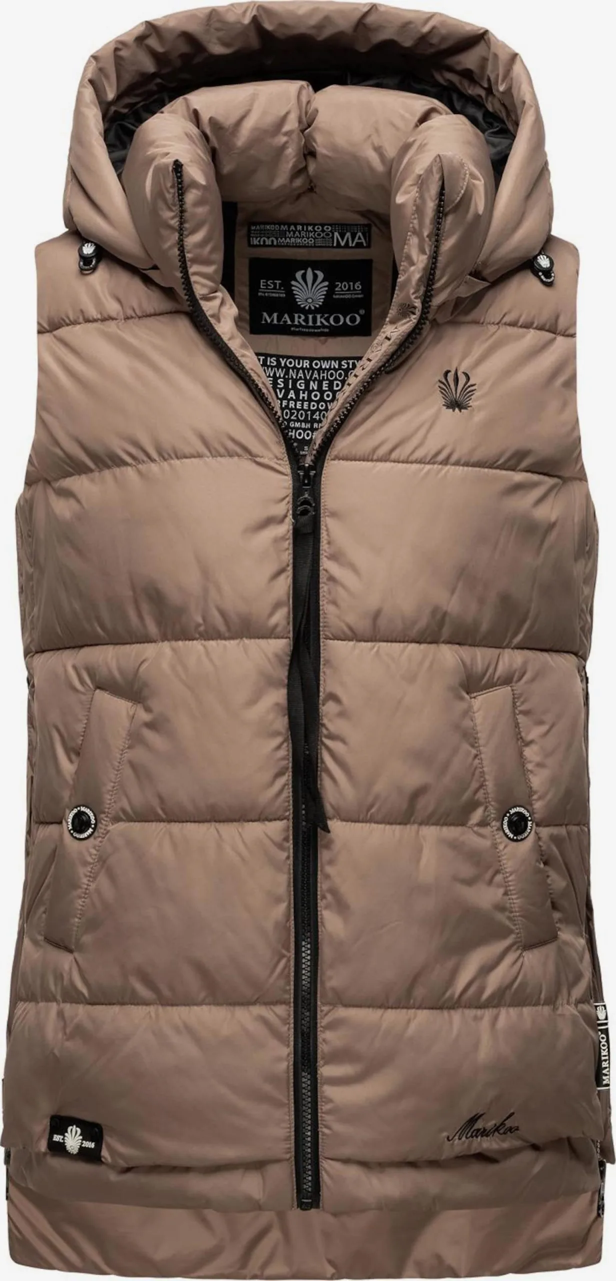 Marikoo Bodywarmers Bodywarmer Zarinaa Dames Bruin 1 Marikoo Bodywarmers Bodywarmer Zarinaa Dames Bruin