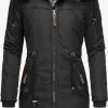 Marikoo Parkas Winterparka Kamii Dames Zwart