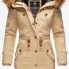 Marikoo Parkas Winterparka La Viva Dames Beige