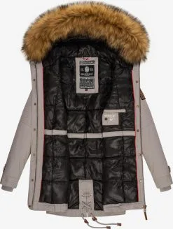 Marikoo Parkas Winterparka La Viva Dames Grijs -Tussen Jas Verkoop 8083e5edca05078da448e1d218fe4a42