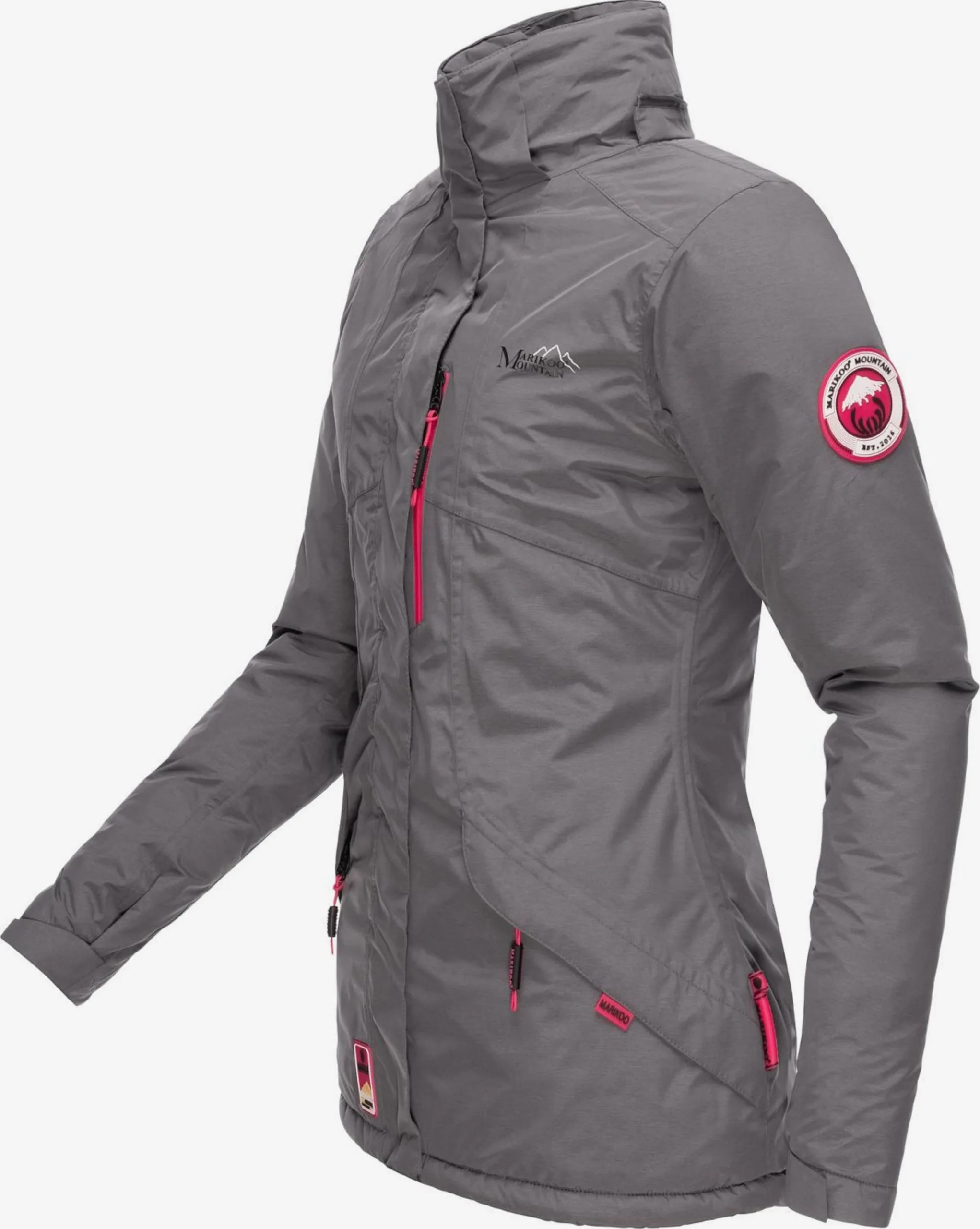 Marikoo Outdoor Jassen Functionele Jas Rabeaa Dames Grijs 4 Marikoo Outdoor Jassen Functionele Jas Rabeaa Dames Grijs - Afbeelding 4