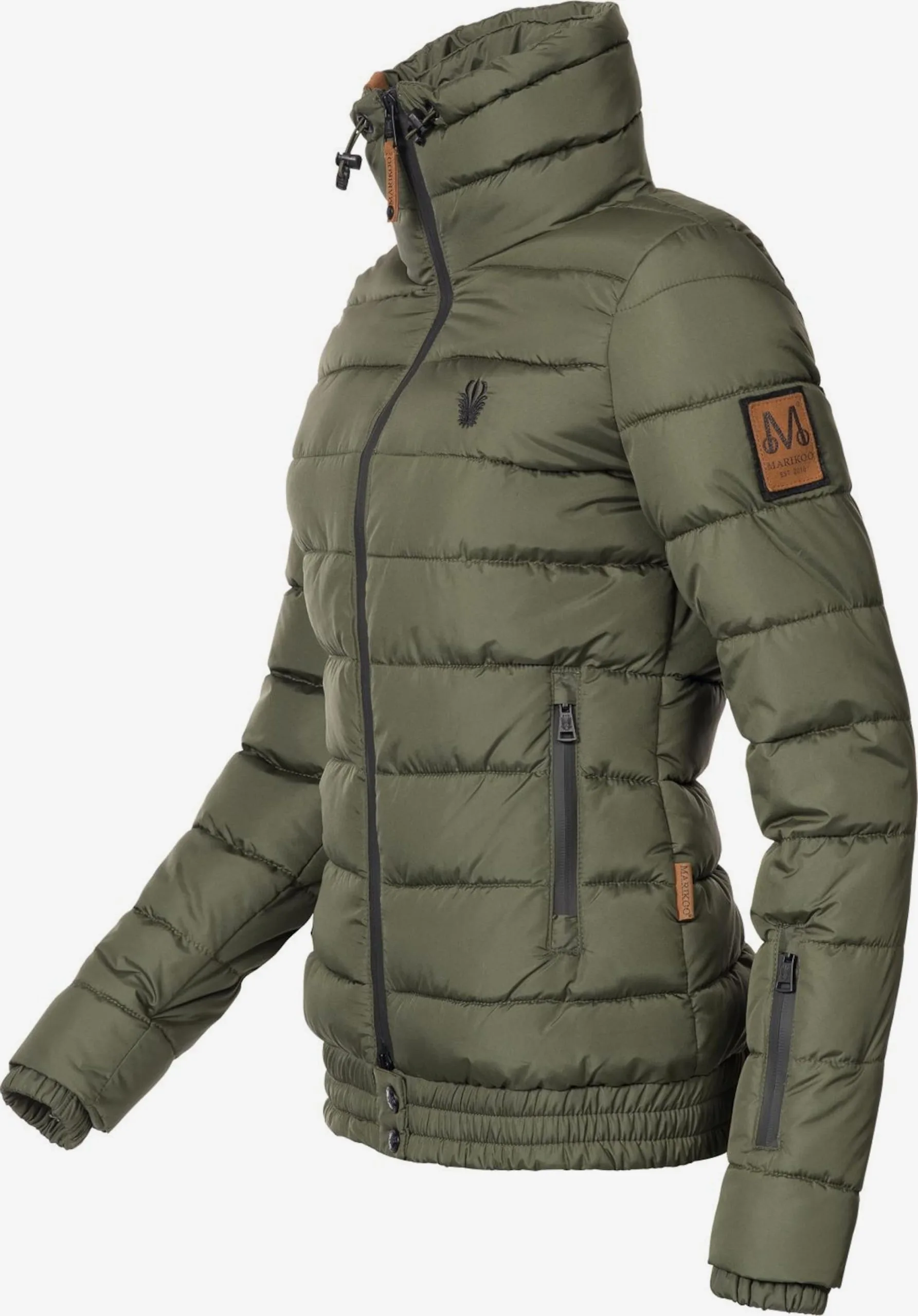 Marikoo Winterjassen Winterjas Poison Dames Kaki 2 Marikoo Winterjassen Winterjas Poison Dames Kaki - Afbeelding 2