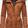 Marikoo Parkas Winterparka La Viva Dames Bruin