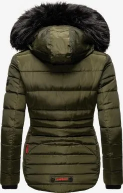 Marikoo Winterjassen Winterjas Lotusblüte Dames Olijfgroen -Tussen Jas Verkoop 925a097b580431d24d7d32d7735a6ea9