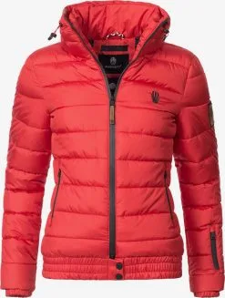 Marikoo Winterjassen Winterjas Poison Dames Lichtrood