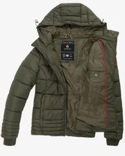 Marikoo Winterjassen Winterjas Sole Dames Groen / Kaki -Tussen Jas Verkoop 952cd00cd567b44e9a94e2ce866eb1e4