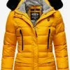 Marikoo Winterjassen Winterjas Loveleen Dames Geel
