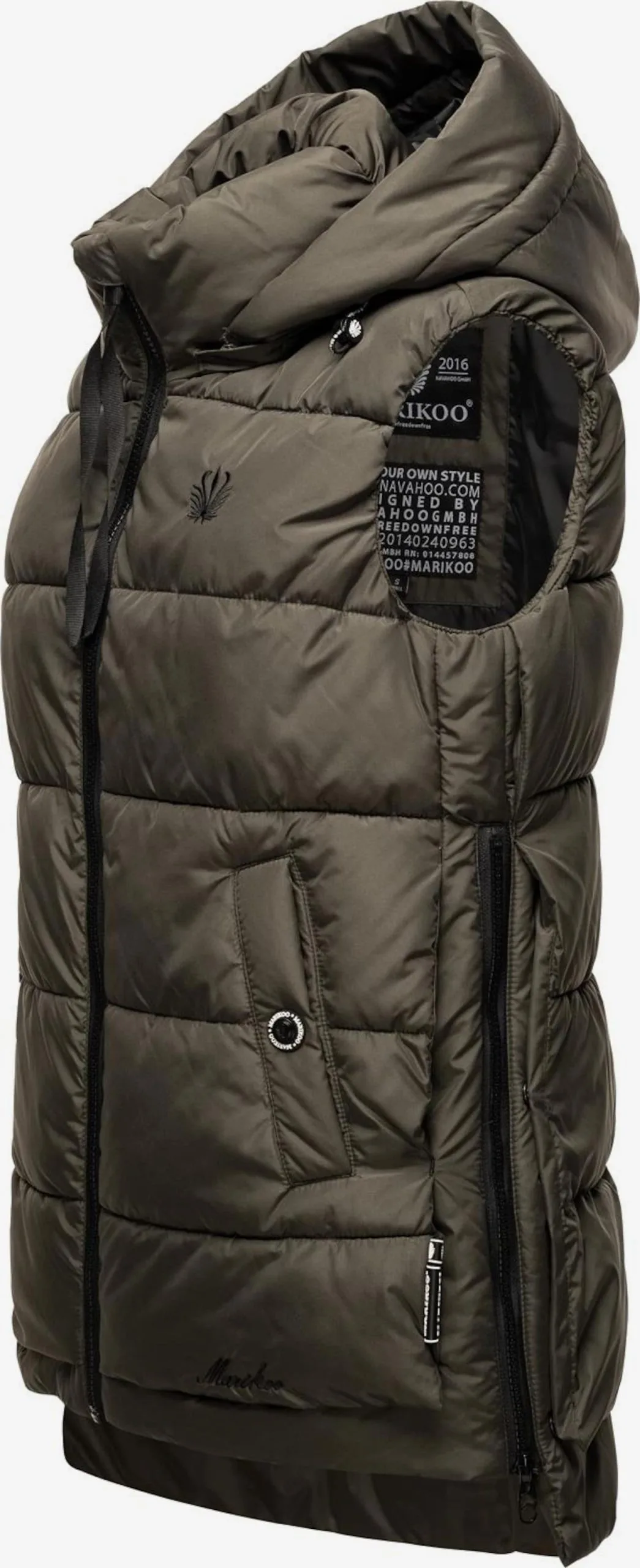 Marikoo Bodywarmers Bodywarmer Zarinaa Dames Antraciet 2 Marikoo Bodywarmers Bodywarmer Zarinaa Dames Antraciet - Afbeelding 2