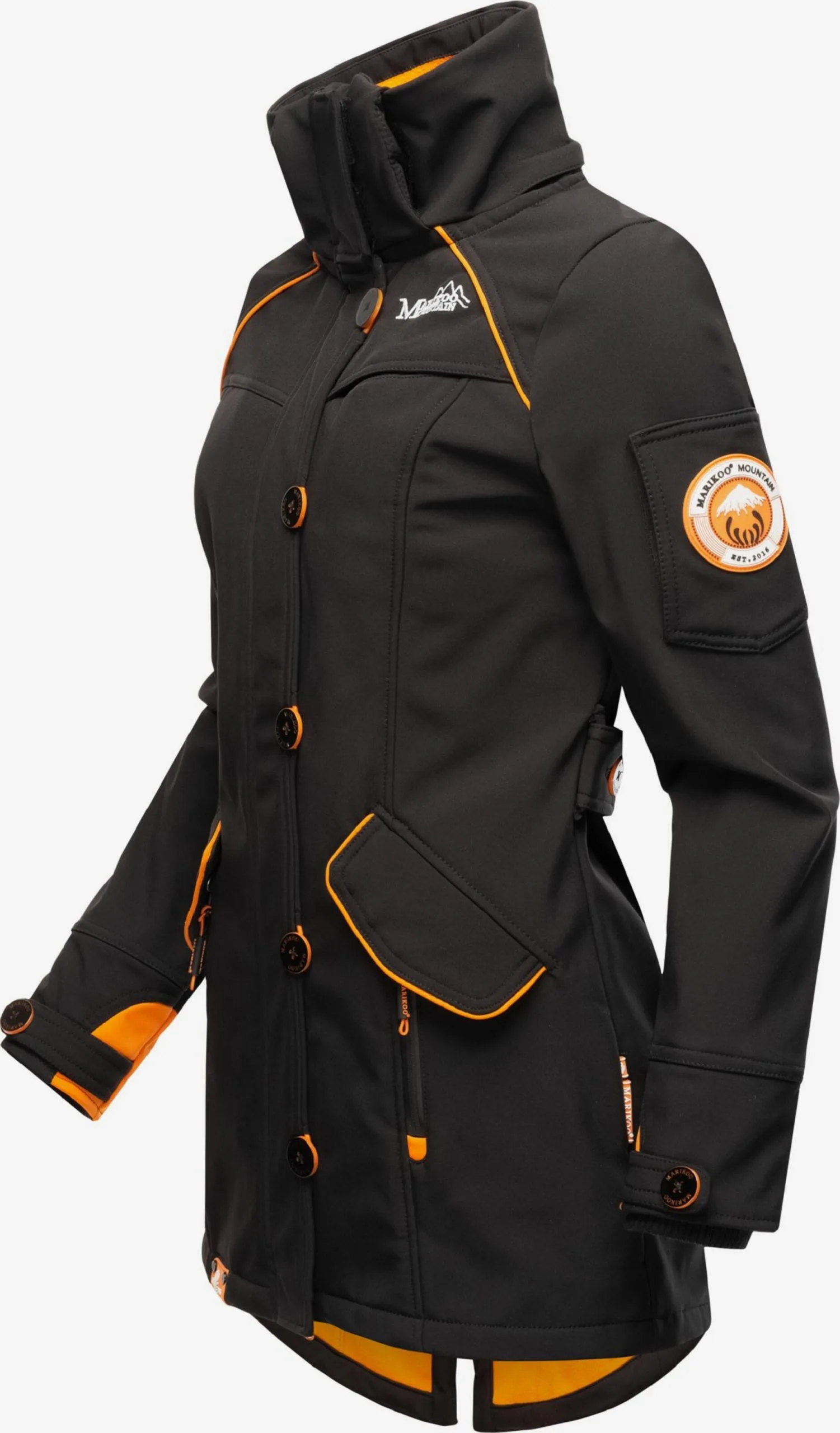 Marikoo Outdoor Jassen Functionele Jas Soulinaa Dames Zwart 5 Marikoo Outdoor Jassen Functionele Jas Soulinaa Dames Zwart - Afbeelding 5