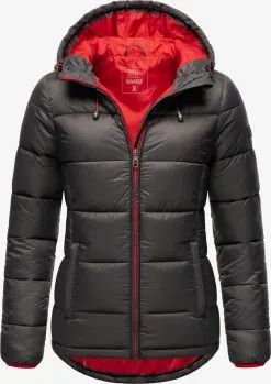 Marikoo Winterjassen Winterjas Leandraa Dames Antraciet