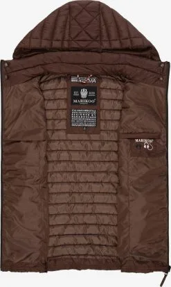 Marikoo Bodywarmers Bodywarmer Hasenpfote Dames Chocoladebruin -Tussen Jas Verkoop a6025637d6f719a7169add3dd43e2425