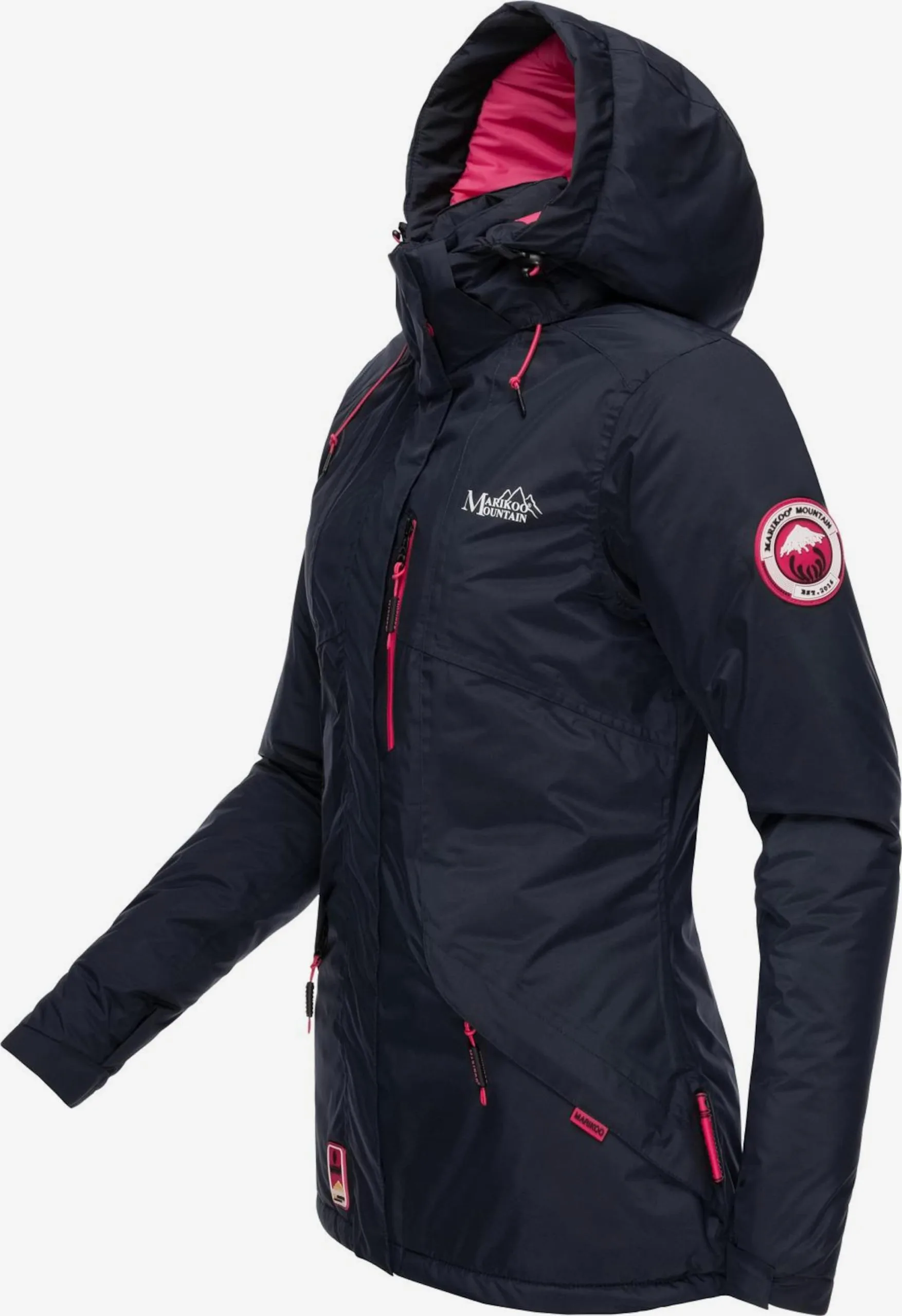Marikoo Outdoor Jassen Functionele Jas Rabeaa Dames Navy 2 Marikoo Outdoor Jassen Functionele Jas Rabeaa Dames Navy - Afbeelding 2