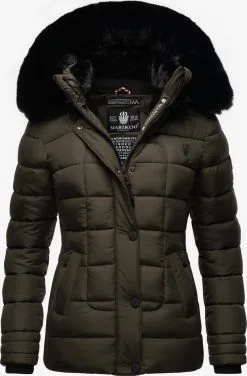 Marikoo Winterjassen Winterjas Qesraa Dames Antraciet