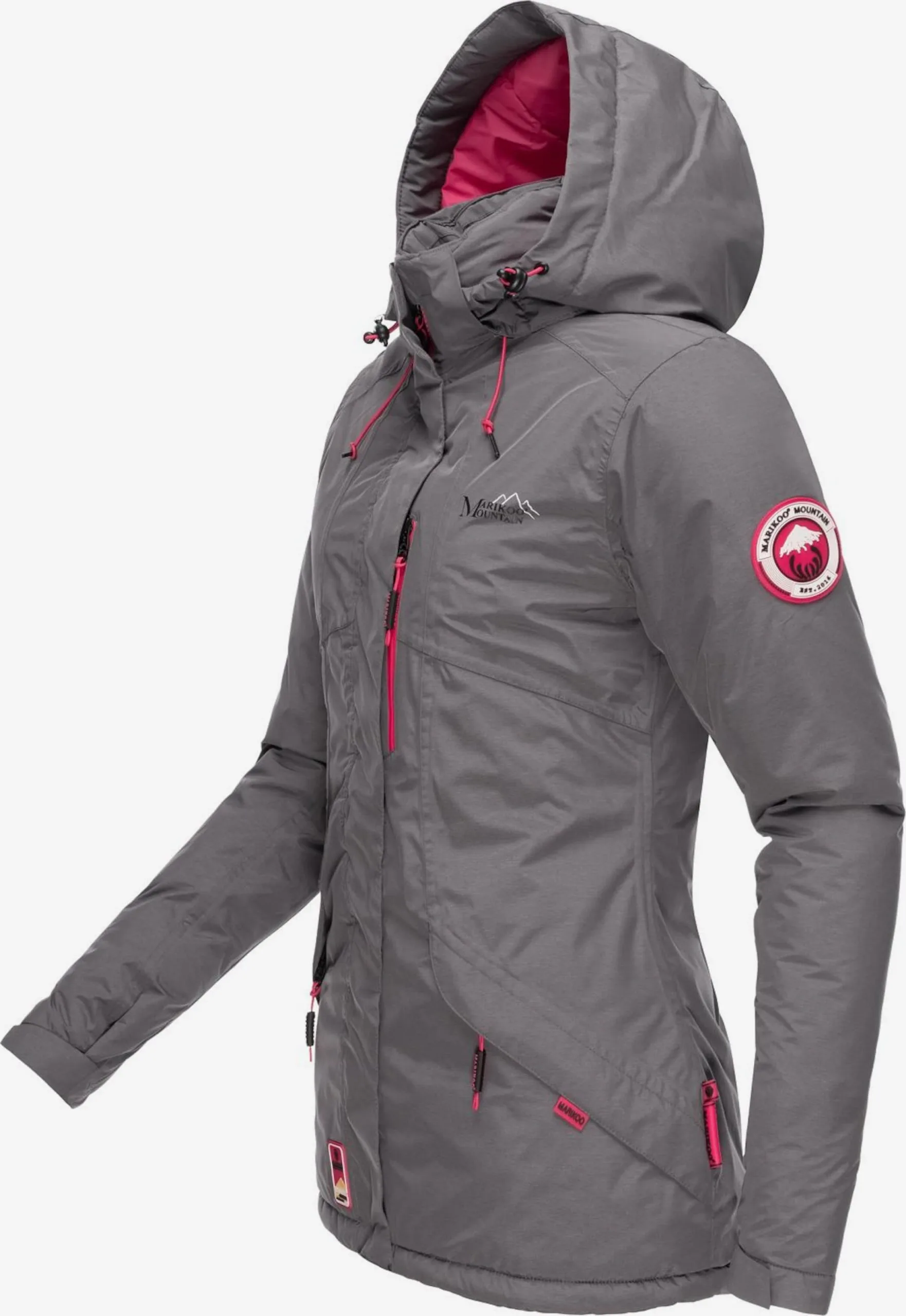 Marikoo Outdoor Jassen Functionele Jas Rabeaa Dames Grijs 2 Marikoo Outdoor Jassen Functionele Jas Rabeaa Dames Grijs - Afbeelding 2