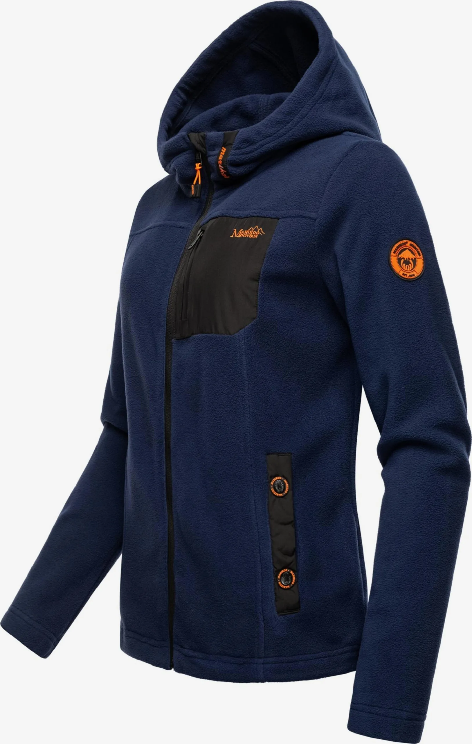 Marikoo Outdoor Jassen Fleece Jas Mount Iwaki Dames Navy 2 Marikoo Outdoor Jassen Fleece Jas Mount Iwaki Dames Navy - Afbeelding 2