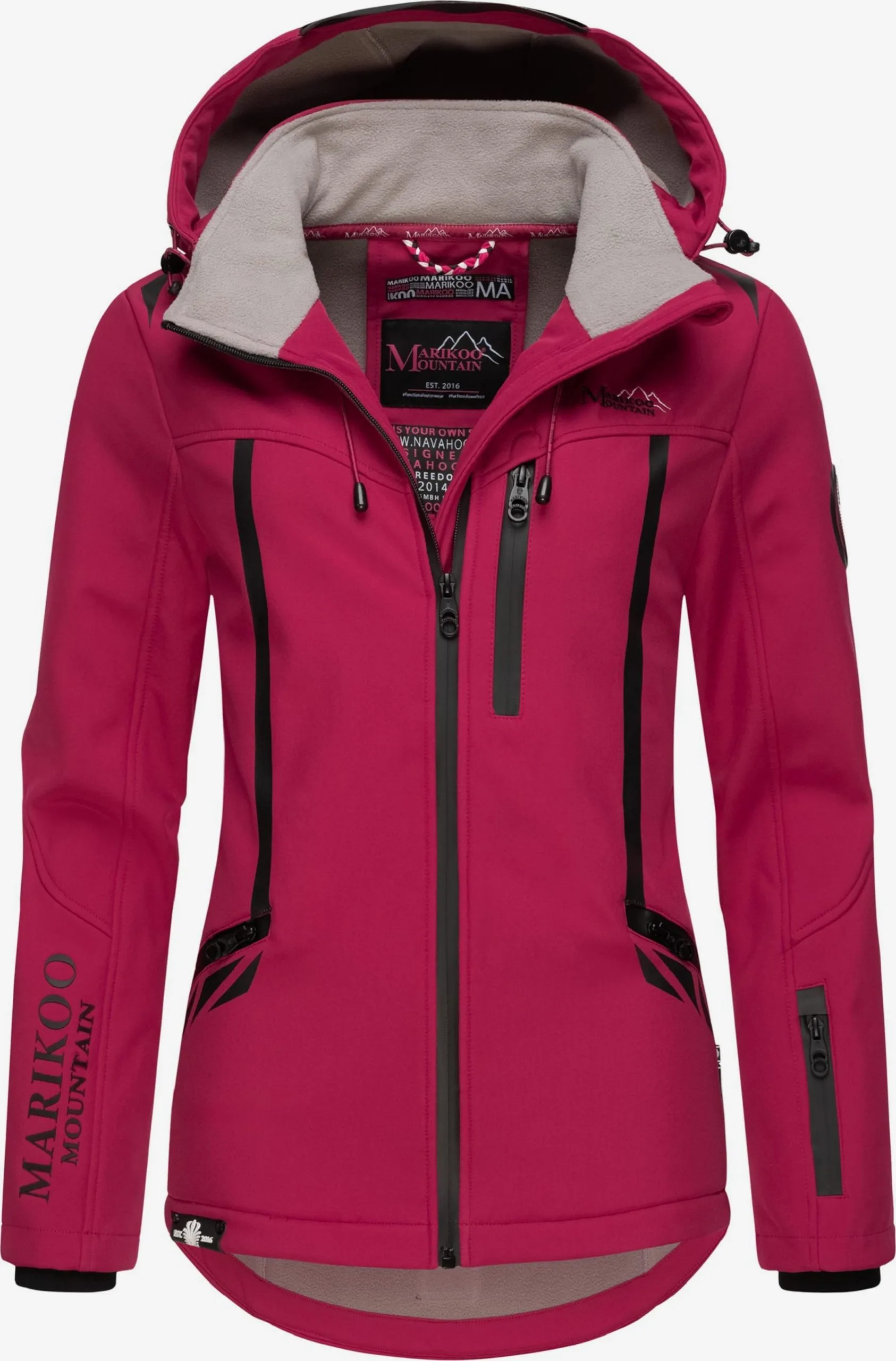 Marikoo Winterjassen Winterjas Dames Rood 1 Marikoo Winterjassen Winterjas Dames Rood