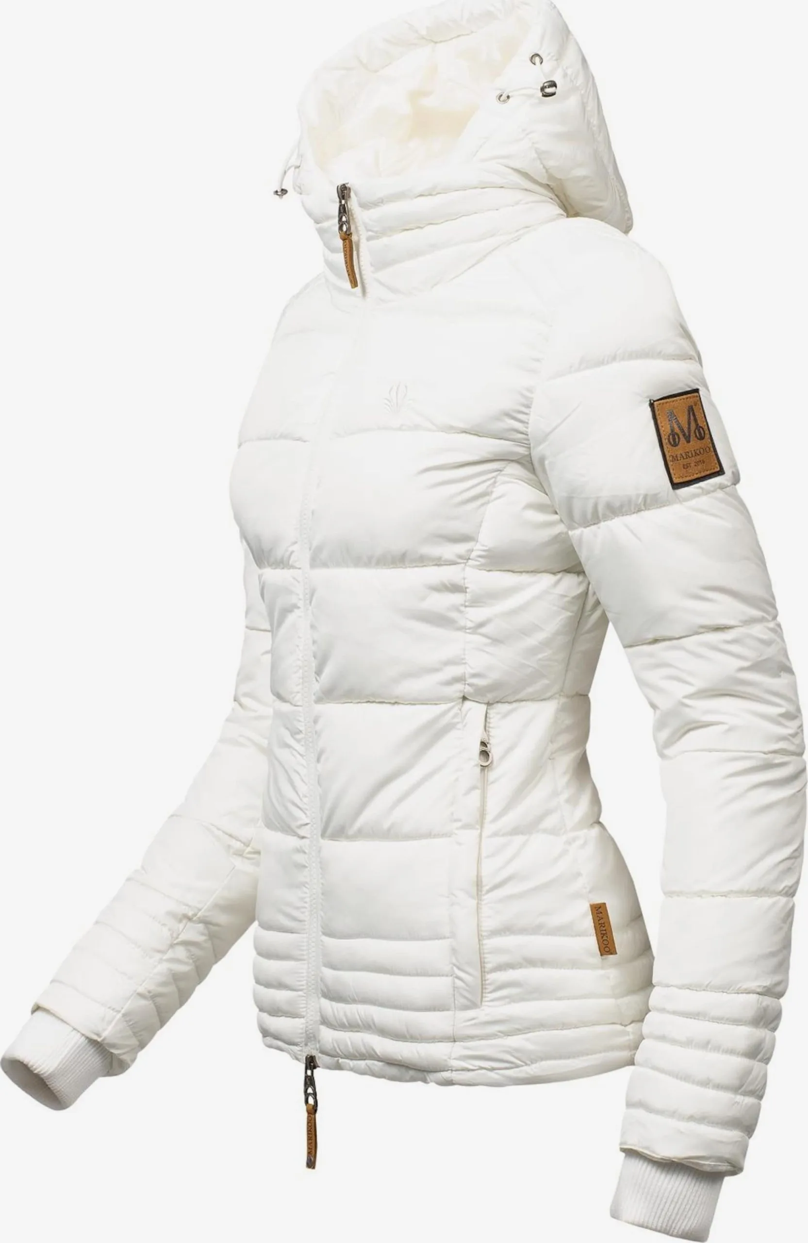 Marikoo Winterjassen Winterjas Sole Dames Wit 1 Marikoo Winterjassen Winterjas Sole Dames Wit