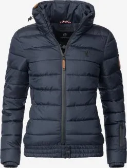 Marikoo Winterjassen Winterjas Poison Dames Donkerblauw