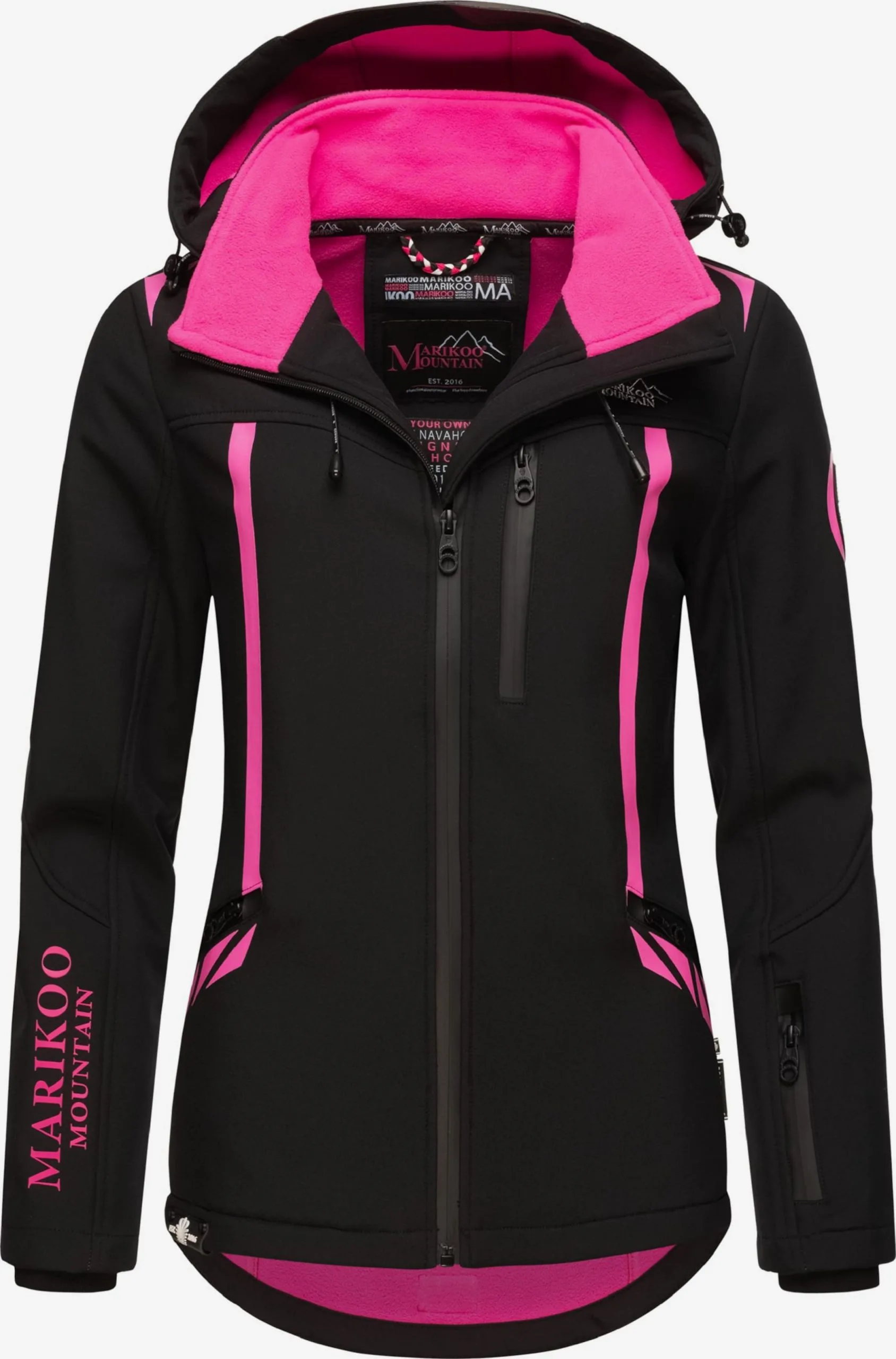 Marikoo Winterjassen Winterjas Dames Zwart 1 Marikoo Winterjassen Winterjas Dames Zwart