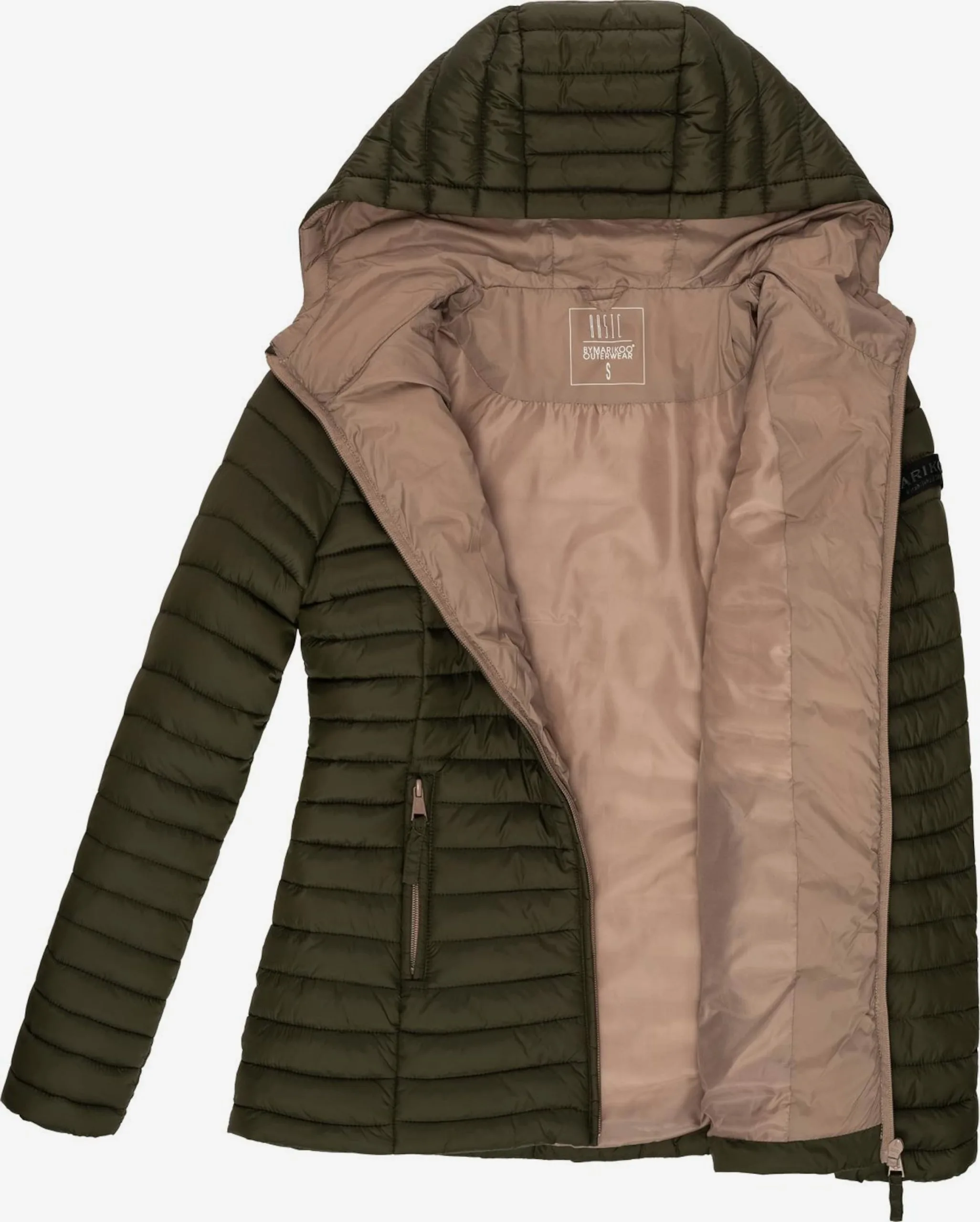 Marikoo Tussenjassen Tussenjas Asraa Dames Olijfgroen 4 Marikoo Tussenjassen Tussenjas Asraa Dames Olijfgroen - Afbeelding 4