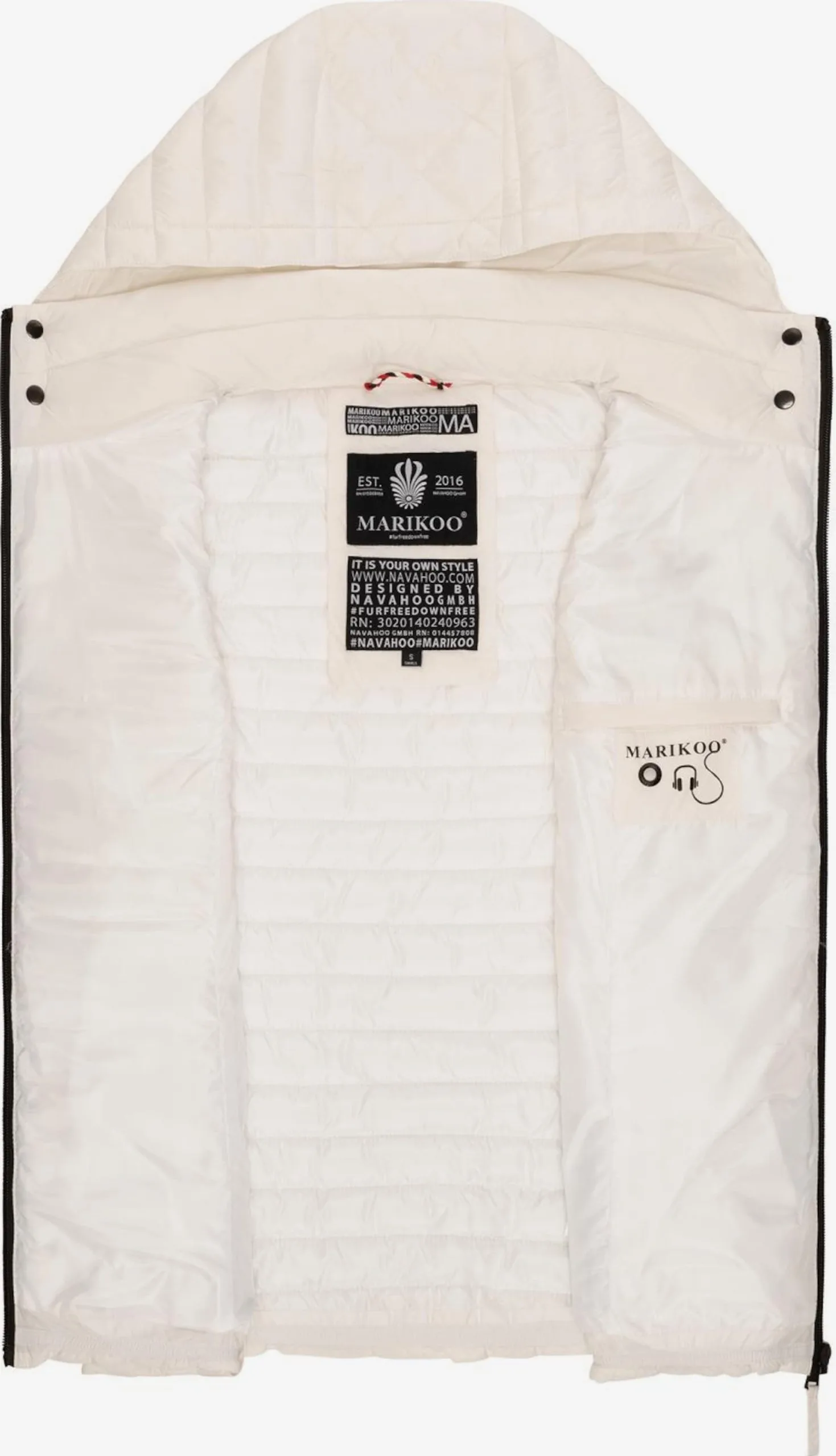 Marikoo Bodywarmers Bodywarmer Hasenpfote Dames Offwhite 4 Marikoo Bodywarmers Bodywarmer Hasenpfote Dames Offwhite - Afbeelding 4