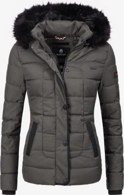 Marikoo Winterjassen Winterjas Unique Dames Antraciet