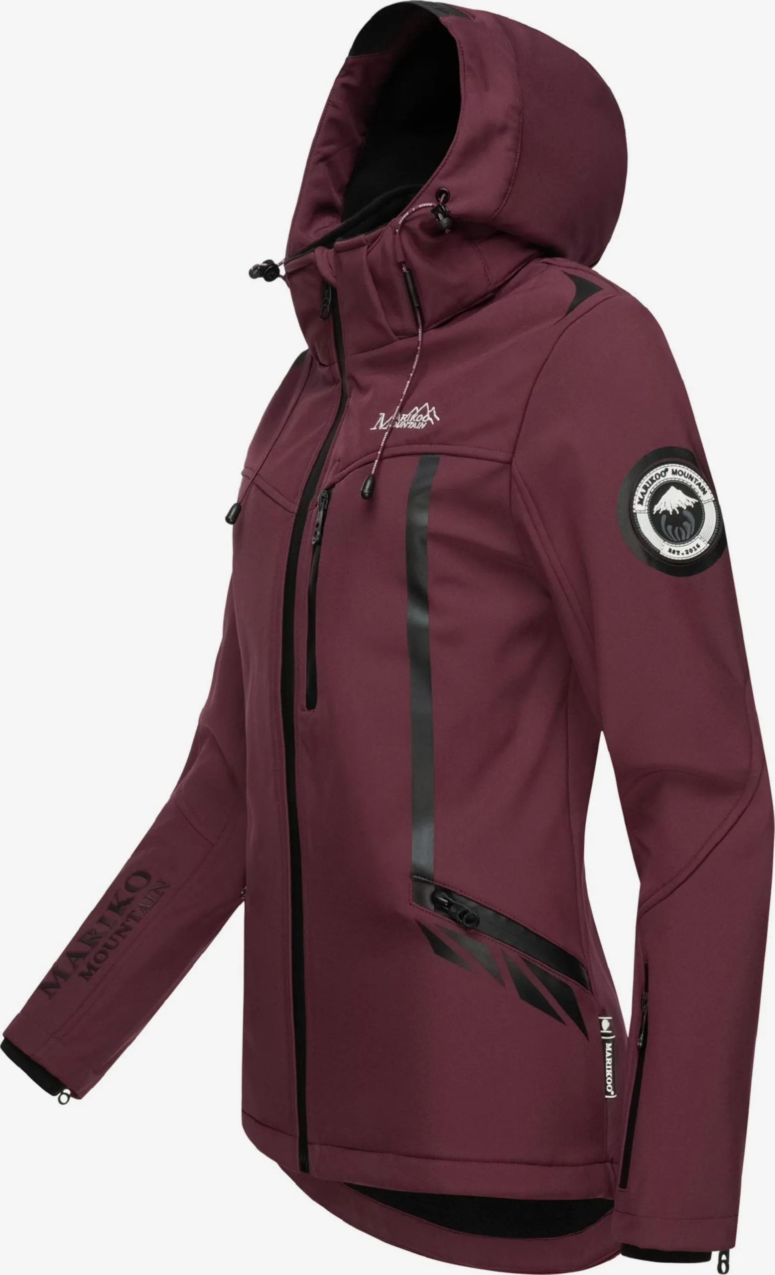 Marikoo Winterjassen Winterjas Dames Bordeaux 2 Marikoo Winterjassen Winterjas Dames Bordeaux - Afbeelding 2