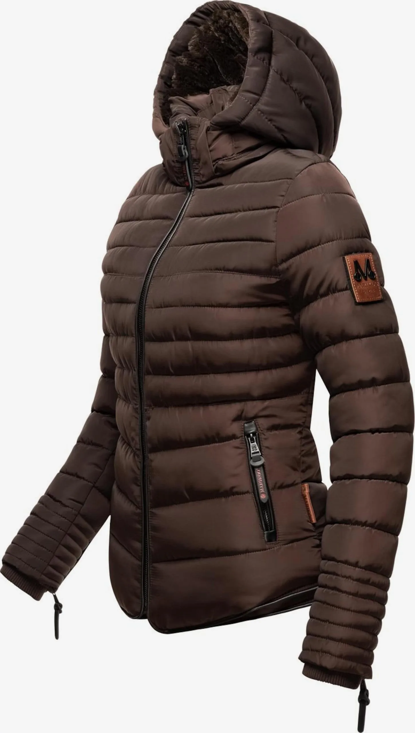 Marikoo Winterjassen Winterjas Amber Dames Donkerbruin 2 Marikoo Winterjassen Winterjas Amber Dames Donkerbruin - Afbeelding 2
