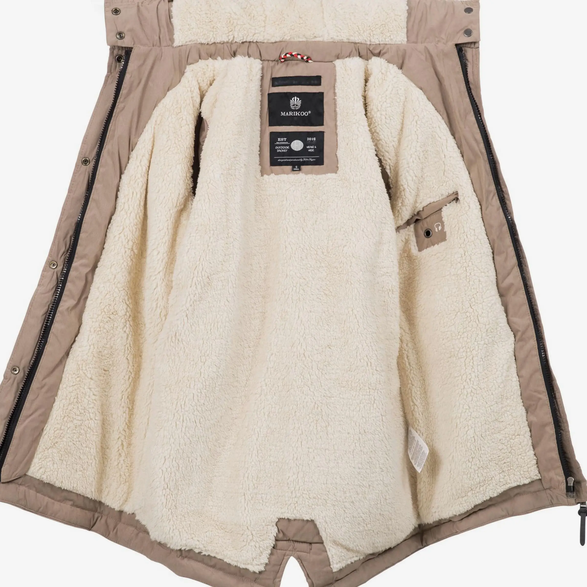 Marikoo Parkas Winterparka Akira Dames Camel 4 Marikoo Parkas Winterparka Akira Dames Camel - Afbeelding 4