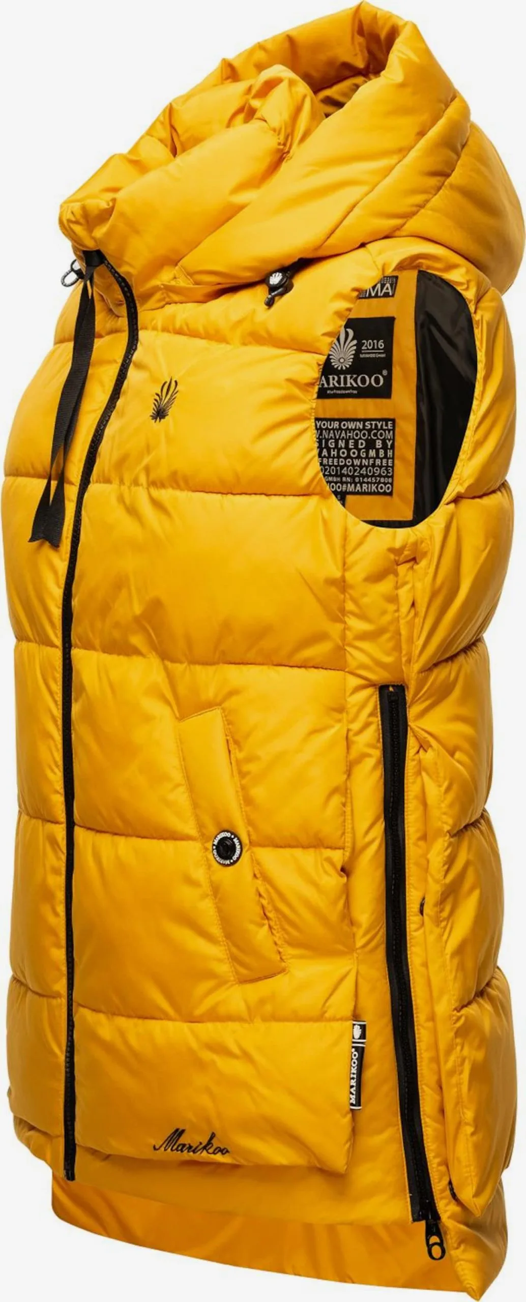 Marikoo Bodywarmers Bodywarmer Zarinaa Dames Goudgeel 2 Marikoo Bodywarmers Bodywarmer Zarinaa Dames Goudgeel - Afbeelding 2