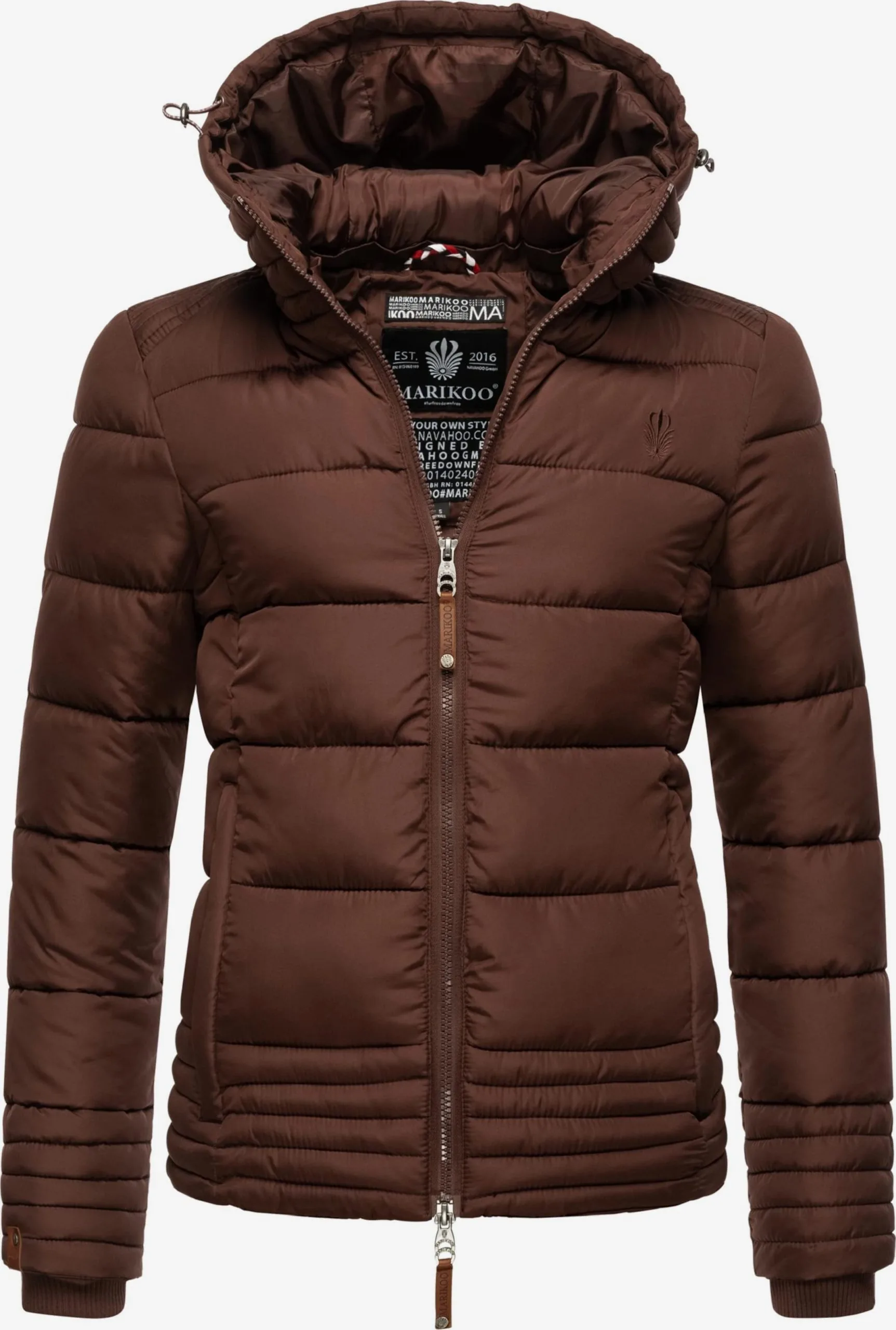 Marikoo Winterjassen Winterjas Sole Dames Chocoladebruin 1 Marikoo Winterjassen Winterjas Sole Dames Chocoladebruin