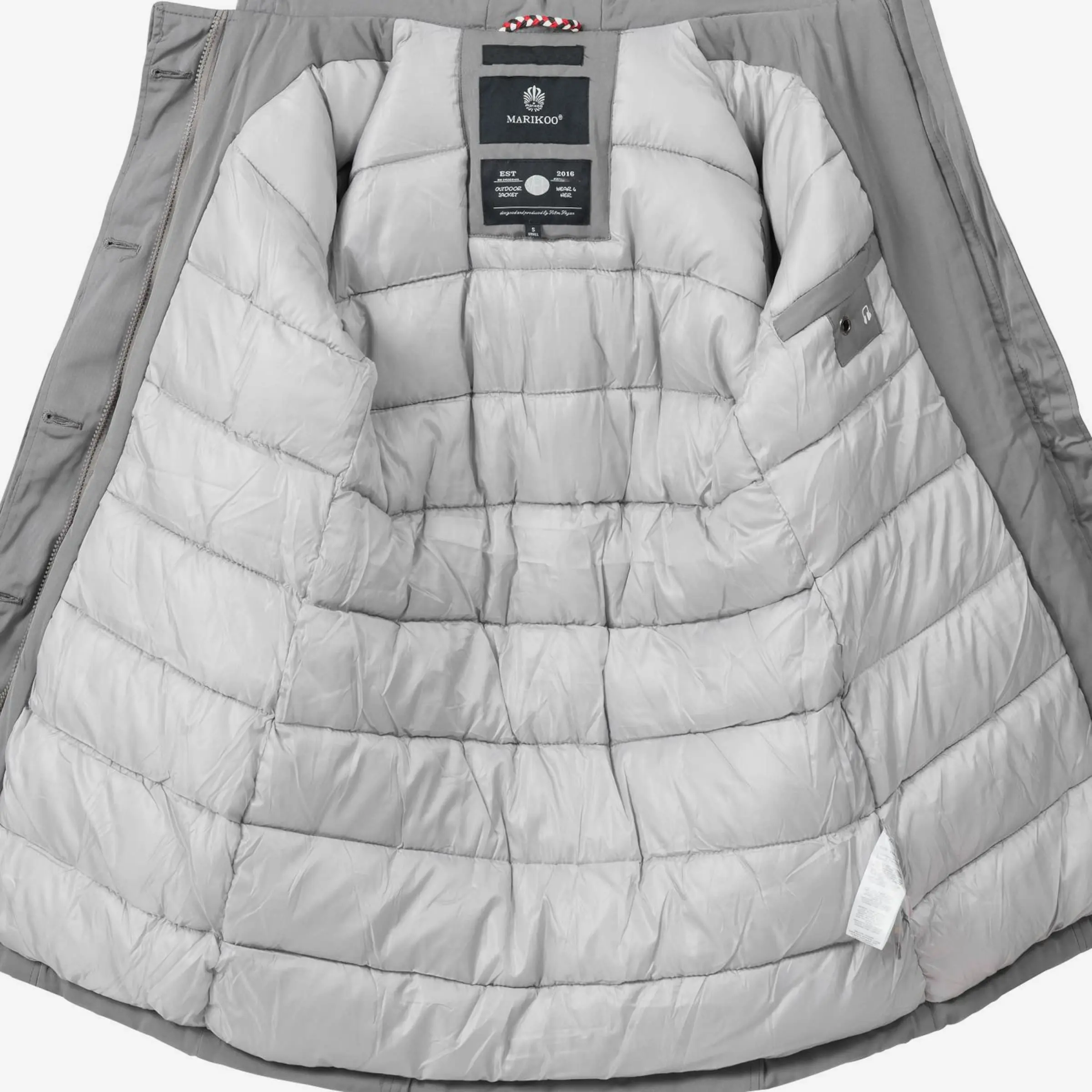 Marikoo Parkas Winterparka Karmaa Dames Grijs 4 Marikoo Parkas Winterparka Karmaa Dames Grijs - Afbeelding 4