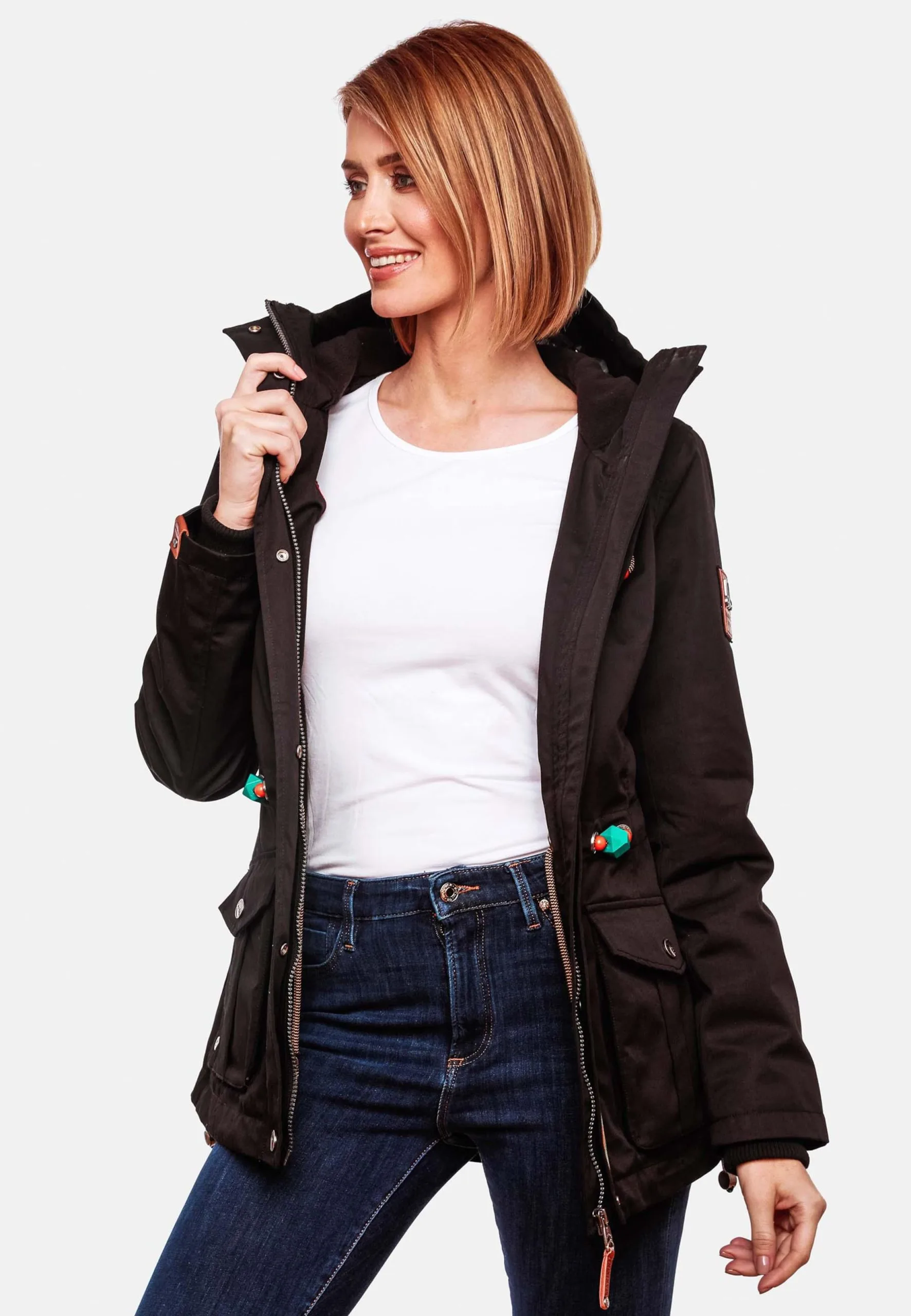 Marikoo Tussenjassen Tussenjas Babetaa Dames Zwart 7 Marikoo Tussenjassen Tussenjas Babetaa Dames Zwart - Afbeelding 7