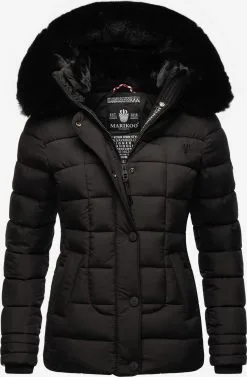 Tussen Jas Verkoop 21 Marikoo Winterjassen Winterjas Qesraa Dames Zwart