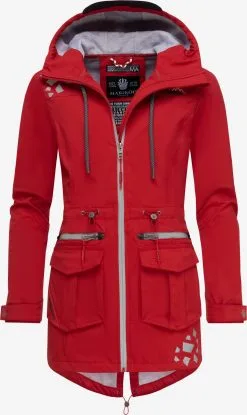 Marikoo Outdoor Jassen Functionele Jas Ulissaa Dames Rood