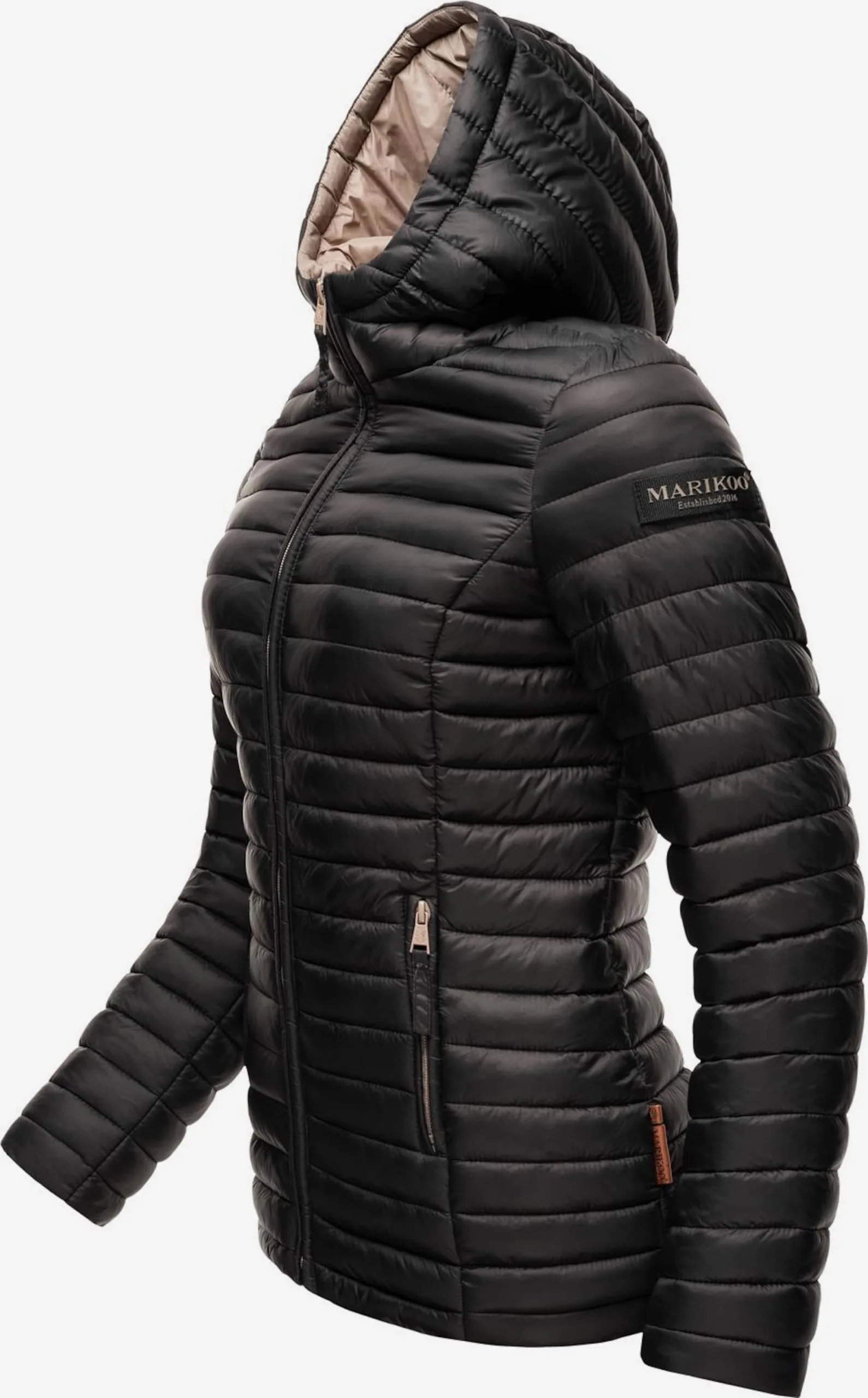 Marikoo Tussenjassen Tussenjas Asraa Dames Zwart 4 Marikoo Tussenjassen Tussenjas Asraa Dames Zwart - Afbeelding 4