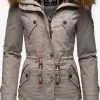 Marikoo Parkas Winterparka La Viva Dames Grijs