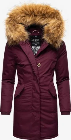 Marikoo Parkas Winterparka Karmaa Dames Bordeaux