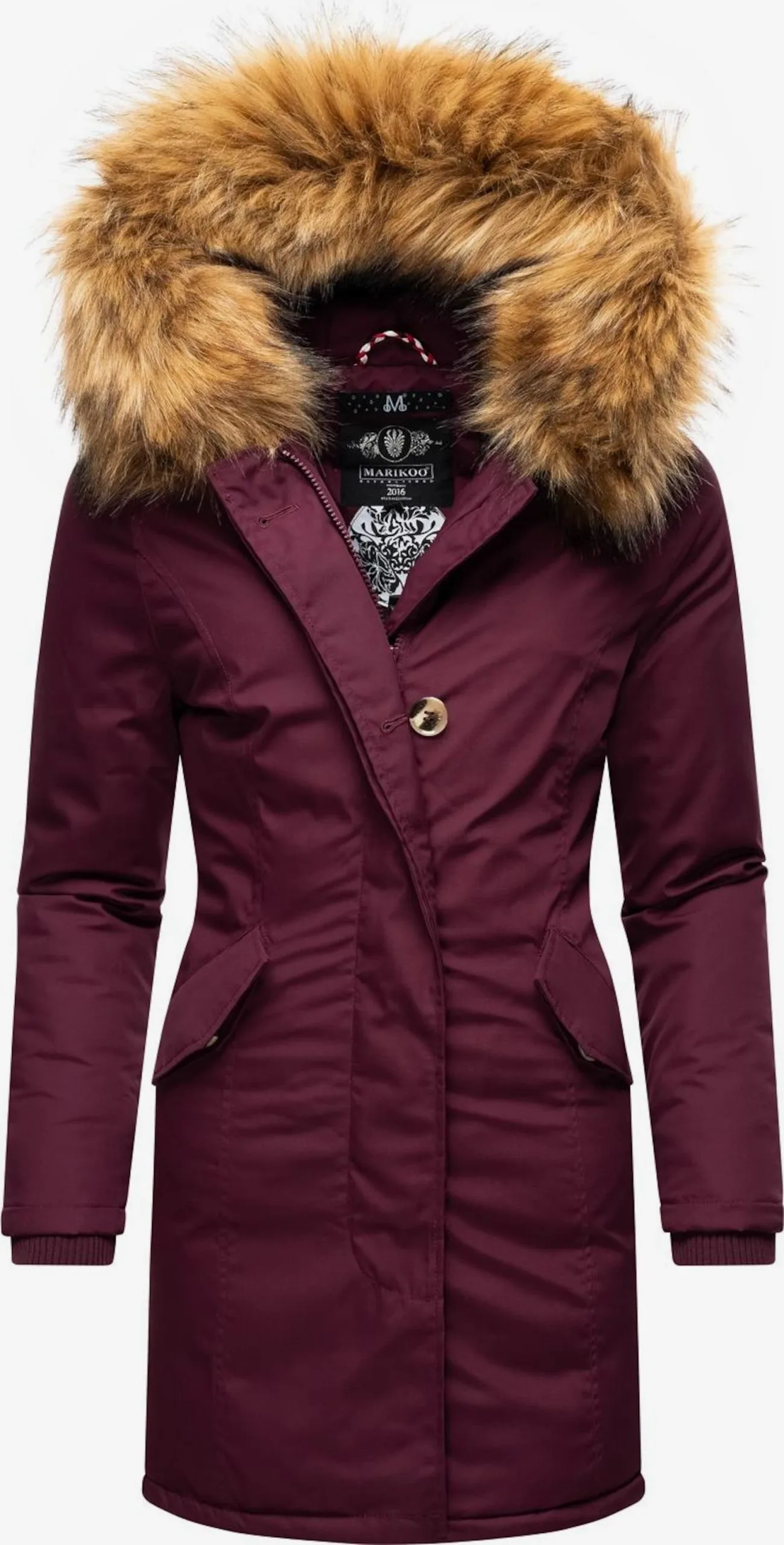 Marikoo Parkas Winterparka Karmaa Dames Bordeaux 1 Marikoo Parkas Winterparka Karmaa Dames Bordeaux