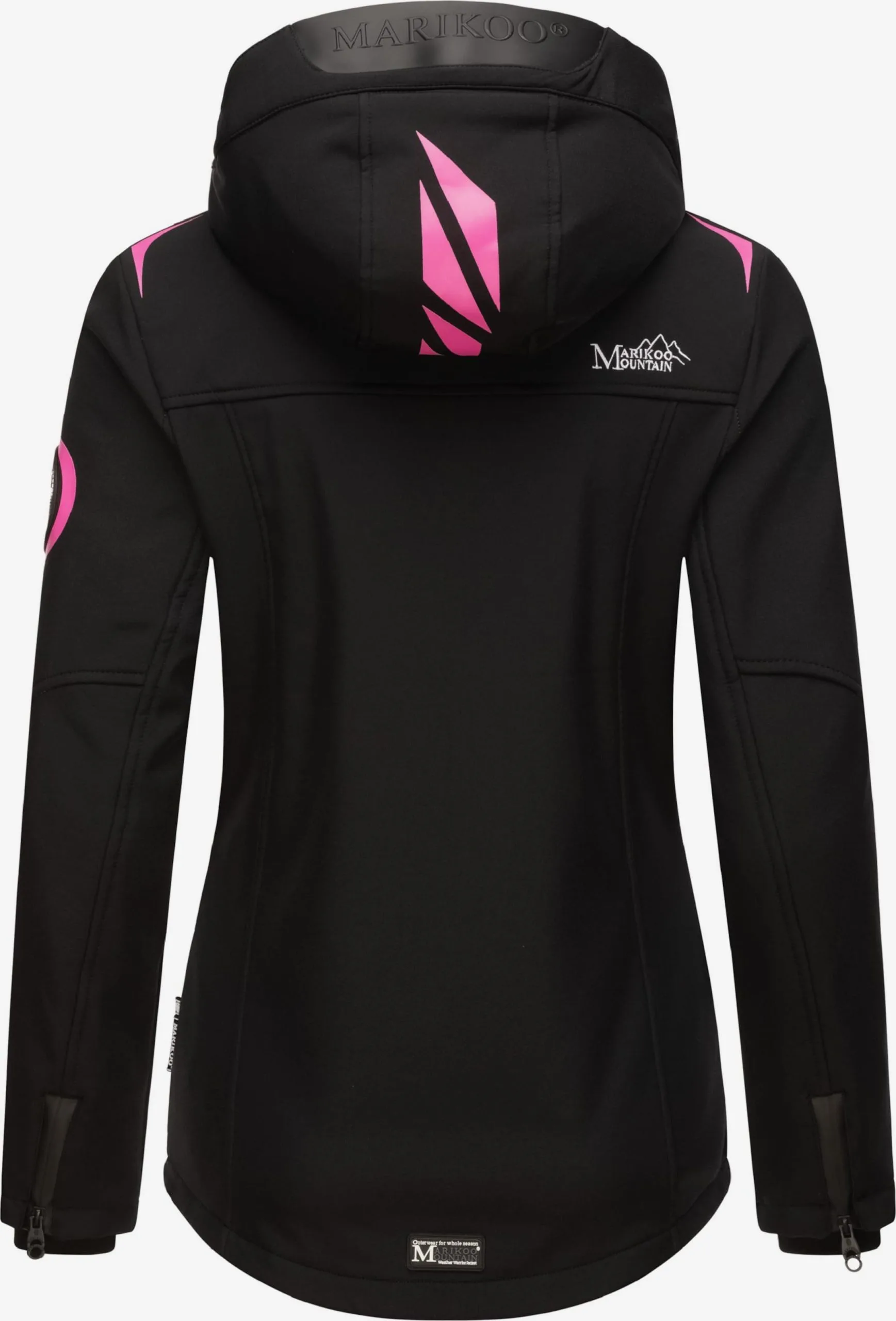 Marikoo Winterjassen Winterjas Dames Zwart 3 Marikoo Winterjassen Winterjas Dames Zwart - Afbeelding 3