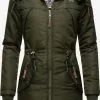 Marikoo Parkas Winterparka Kamii Dames Olijfgroen