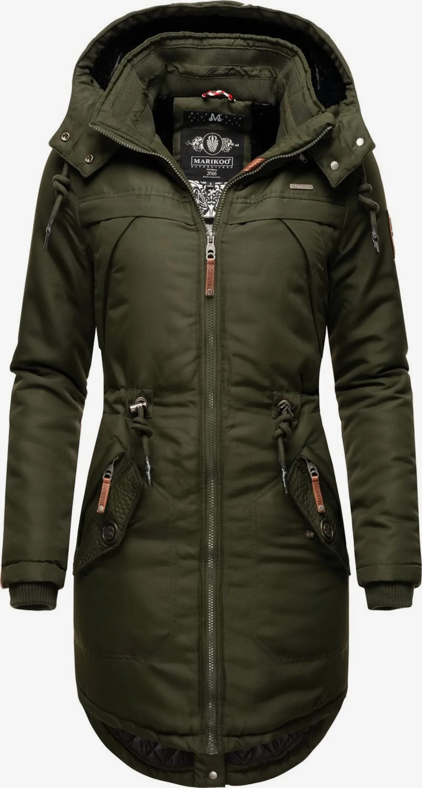Marikoo Parkas Winterparka Kamii Dames Olijfgroen 1 Marikoo Parkas Winterparka Kamii Dames Olijfgroen