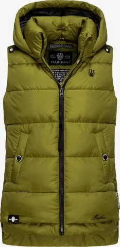 Marikoo Bodywarmers Bodywarmer Zarinaa Dames Olijfgroen