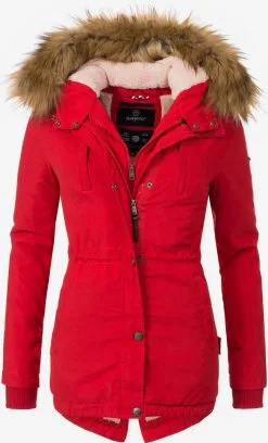 Marikoo Parkas Winterparka Akira Dames Rood