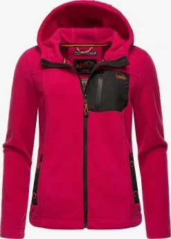 Marikoo Outdoor Jassen Fleece Jas Mount Iwaki Dames Framboos