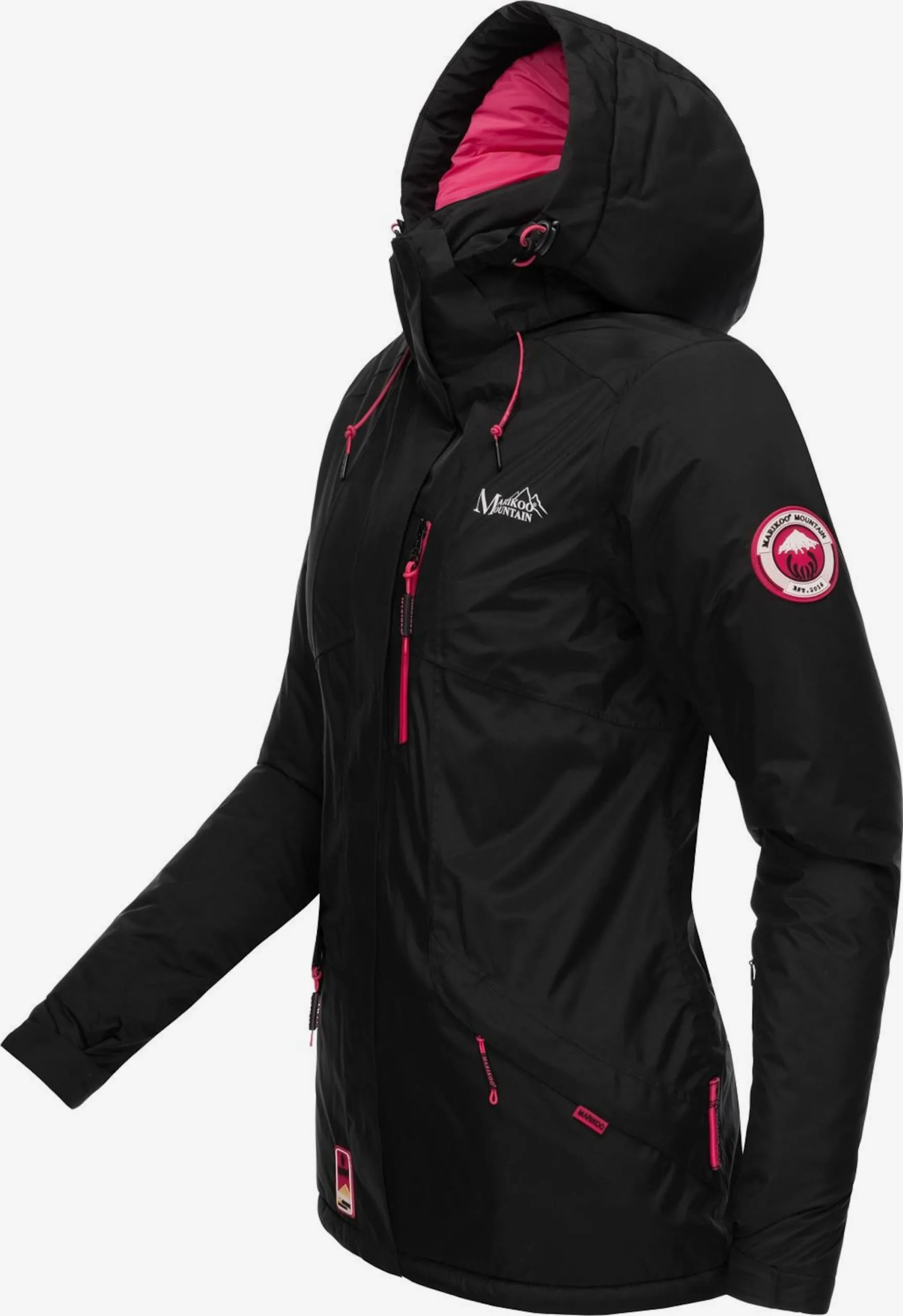 Marikoo Outdoor Jassen Functionele Jas Rabeaa Dames Zwart 2 Marikoo Outdoor Jassen Functionele Jas Rabeaa Dames Zwart - Afbeelding 2