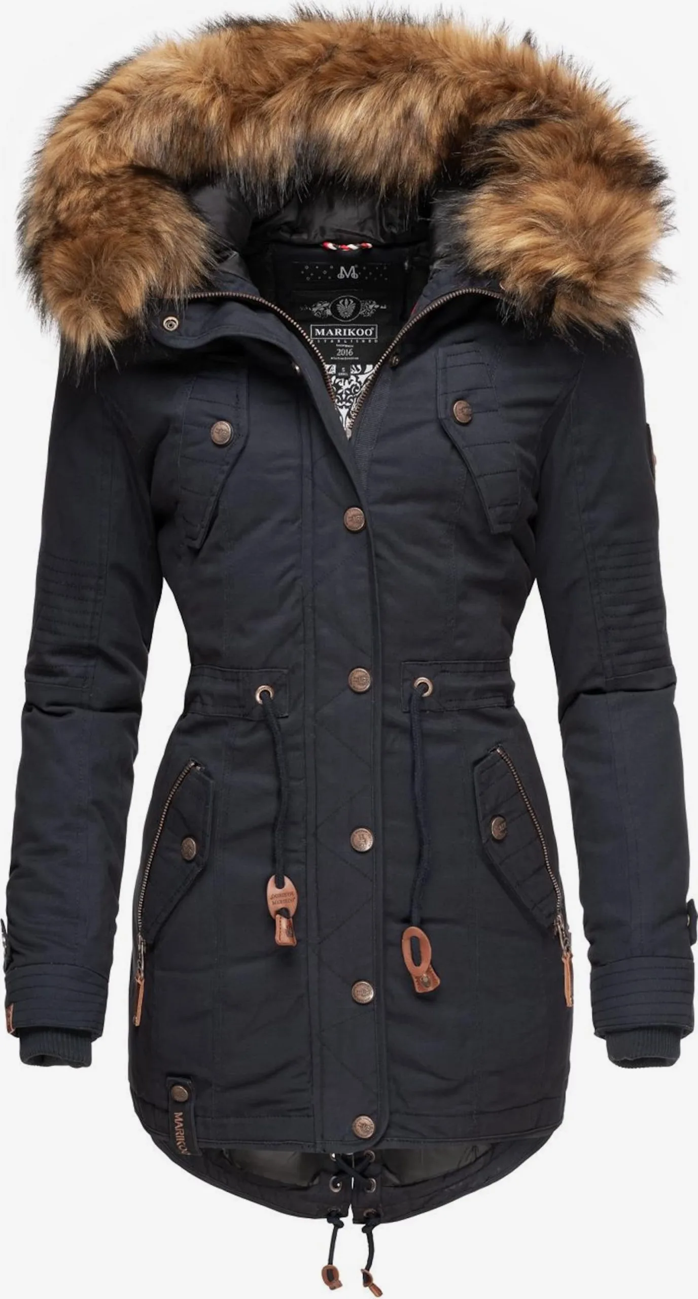 Marikoo Parkas Winterparka Dames Nachtblauw 1 Marikoo Parkas Winterparka Dames Nachtblauw