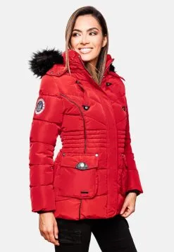 Marikoo Winterjassen Winterjas Vanilla Dames Rood -Tussen Jas Verkoop ecec20f568eef3ce74684aa18faa8f39