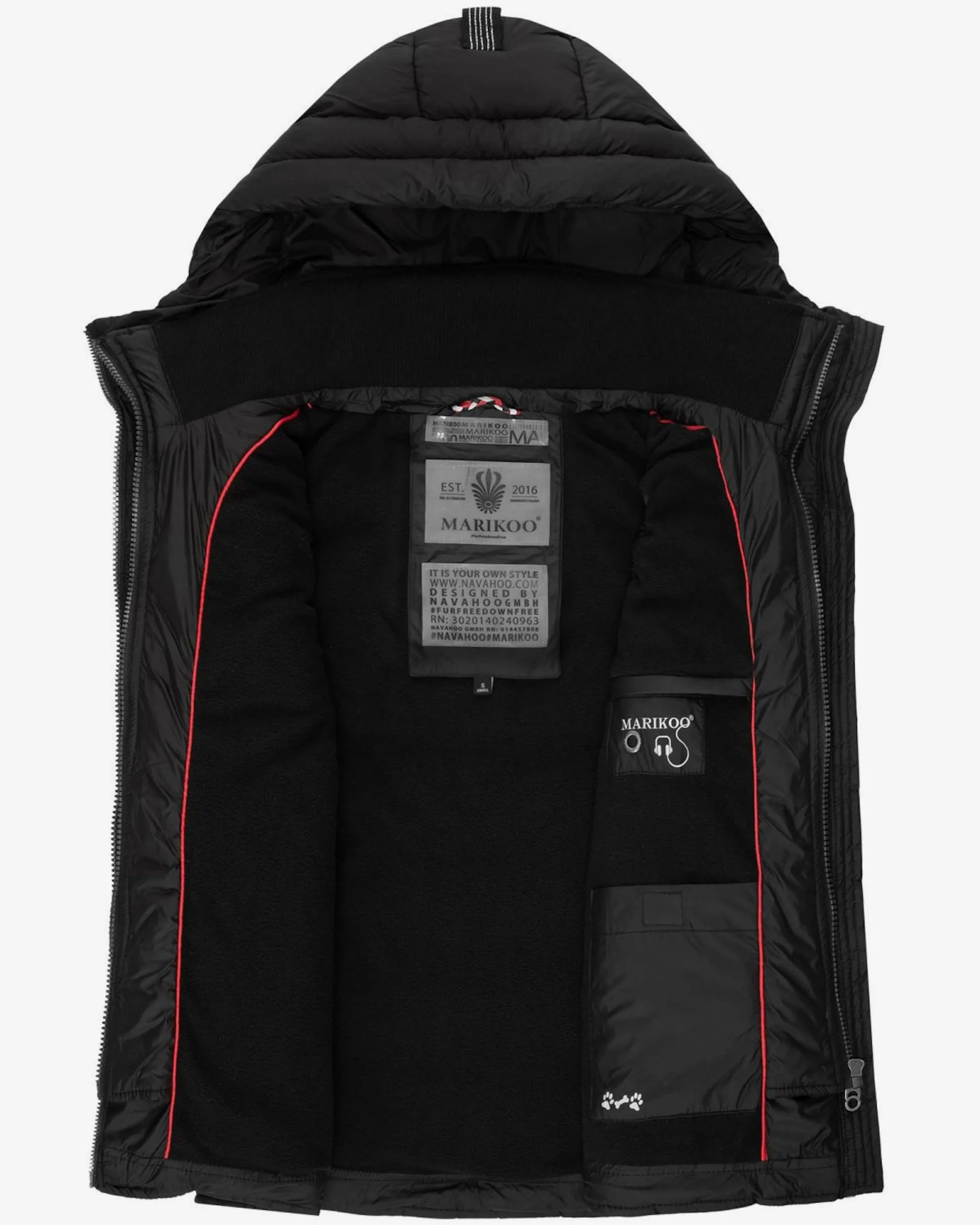 Marikoo Bodywarmers Bodywarmer Taisaa Dames Zwart 6 Marikoo Bodywarmers Bodywarmer Taisaa Dames Zwart - Afbeelding 6