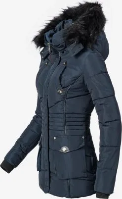 Marikoo Winterjassen Winterjas Vanilla Dames Kobaltblauw -Tussen Jas Verkoop f4646c2381afe77a6d51c66d8e676dd0